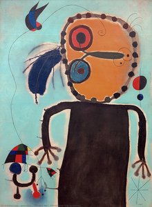 Red Disc In Pursuit Of A Lark — Joan Miró