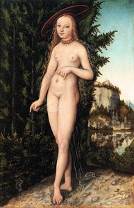 Venus Standing In A Landscape — Lucas Cranach Den Äldre