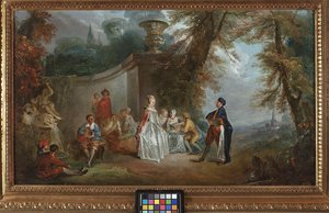 Venetian Dance (fetes Venitiennes) — Jean-antoine Watteau