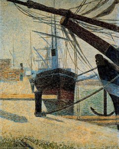 A Corner Of The Habor Of Honfleur — Georges Seurat