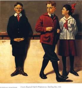 Cousin Reginald Spells Peloponnesus — Norman Rockwell