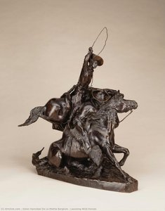 Lassoing Wild Horses — Solon Hannibal Borglum