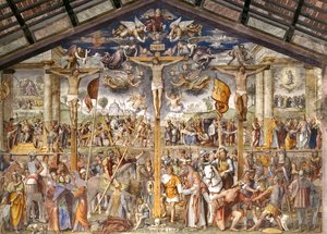 Crucifixion And Scenes From The Life Of Christ — Bernardino Luini