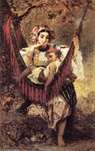 Mother And Child — Narcisso Díaz De La Peña