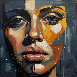 Fragmented Soul In Ochre And Shadow: A Monumental Study Of Expressive Human Form — Laurent Charpentier