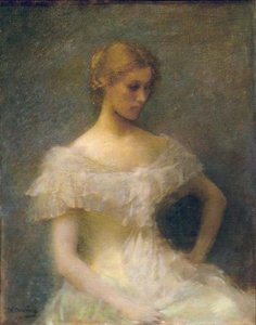 Young Girl Seated — Thomas Wilmer Dewing