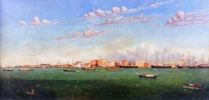 View Of Galveston Harbor — William Aiken Walker