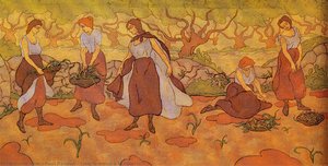 Cinq Femmes À La Récolte — Paul Elie Ranson
