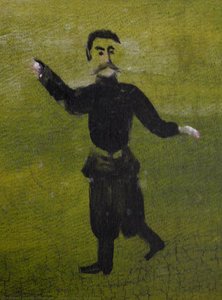 Donkey Bridge (fragment) — Niko Pirosmani