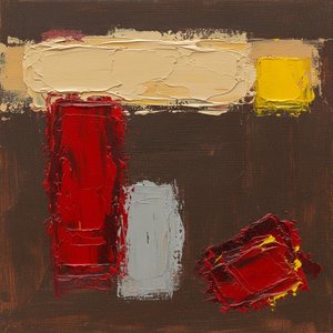 Crimson Resonance: A Monumental Study Of Tactile Light And Primordial Earth Tones — Christian Noiret