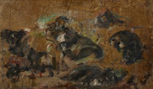 Sketches Of Dogs — Olga Boznańska