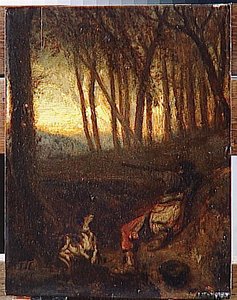 L'affut — Alexandre Gabriel Decamps