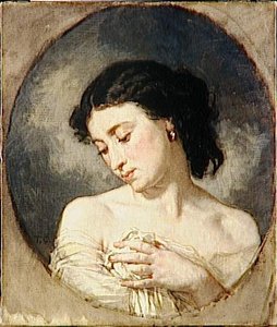 Ung Kvinna I Halvholkarna Avdeklädd — Thomas Couture