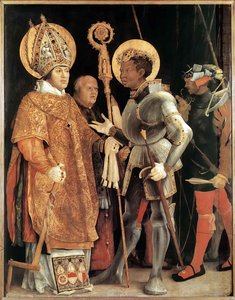 Întâlnirea Sfântului Ermogeu Și Sfântului Mauriciu — Matthias Grünewald