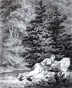 El Lector Romántico — Caspar David Friedrich