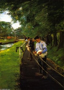 Ropewalk In Edam — Max Liebermann