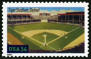 34c Tiger Stadium Stamp — United States Postal Service