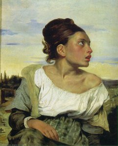 Orpheline Au Cimetière, Louvr — Eugène Delacroix