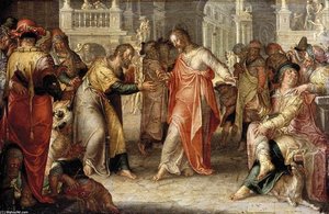 The Tribute Money — Joachim Anthonisz Wtewael