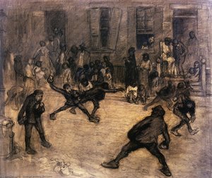 Tin Can Battle, San Juan Hill, New York — George Wesley Bellows