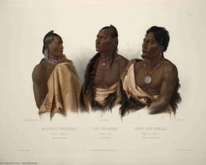 Missouri Indian Oto Indian And Chief Of The Puncas — Karl Bodmer