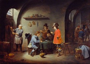 Gambling Scene At An Inn — David Teniers The Younger
