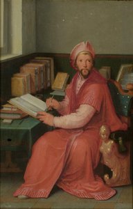 A Scholar In His Study — Cornelis Cornelisz Van Haarlem
