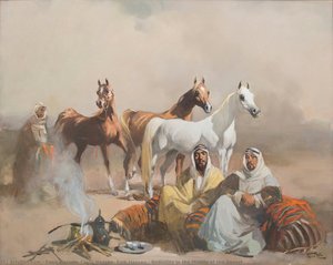 Bedouins In The Middle Of The Desert — Faeq Hassan