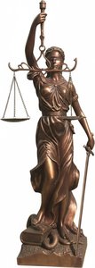 Bronze Lady Justice Sculpture – Hand-cast Resin Statue