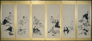 The Thirty-six Immortal Poets (1 Of A Pair) — Ito Jakuchu