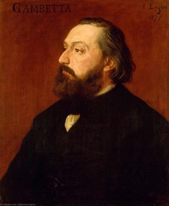 Portrait Of Léon Gambetta — Alphonse Legros