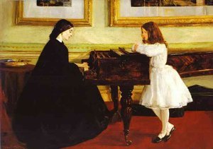 At The Piano — James Abbott Mcneill Whistler