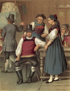 German Costume Baden Rickesbach — Albert Kretschmer