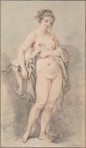 Chica Desnuda De Pie — François Boucher