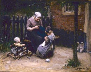 Mother And Children — Бернардус Йоханнес (бернард) Бломмерс