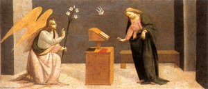 Predella: Annunciation — Alunno Di Domenico (bartolomeo Di Giovanni)