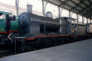Steam Locomotive 230-2059-north British — Музей Залізниці В Мадриді