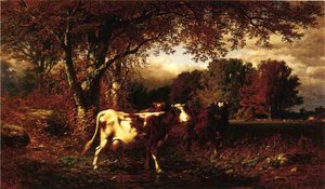 Landscape With Cattle — James Mcdougal Hart