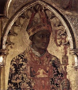 Virgin With Child And Four Saints (detail) — Sassetta (stefano Di Giovanni)