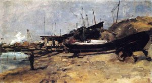 The Boat Yard — John Henry Twachtman