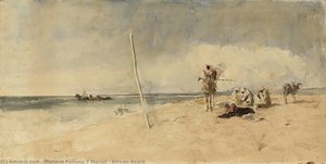 African Beach — Mariano Fortuny Y Marsal