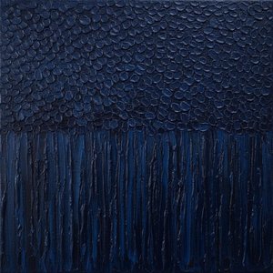 Midnight Stratum: A Sculptural Study of Cellular Depths and Descending Indigo Shadows