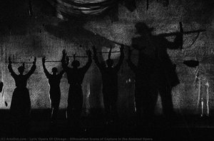 Silhouetted Scene Of Capture In The Amistad Opera — Lyric Opera Of Chicago