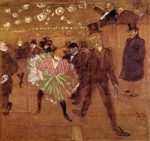 La Goulue Bailando Con Valentin-le-desosse — Comte Henri Marie Raymond De Toulouse-lautrec-monfa