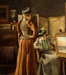 Visit To The Studio — Alfred Stevens