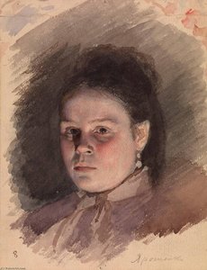 Female Portrait — Nikolai Aleksandrovich Yaroshenko