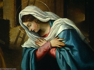 The Nativity (detalj - ) — Lorenzo Lotto