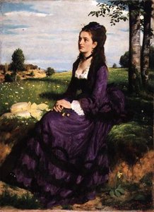 Woman In Violet — Pal Merse Szinyei