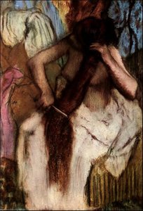 Donna Seduta Che Si Pettina — Hilaire-germain-edgar Degas