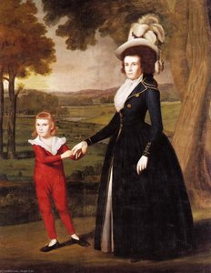Mrs. William Moseley And Her Son Charles — Ralph Earl